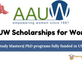 AAUW Scholarships for Women in the USA 2025