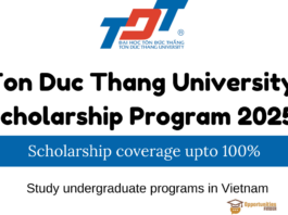 Ton Duc Thang University Scholarship Program