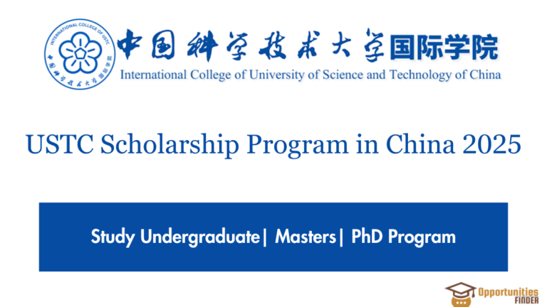 USTC Scholarship Program in China| for International students