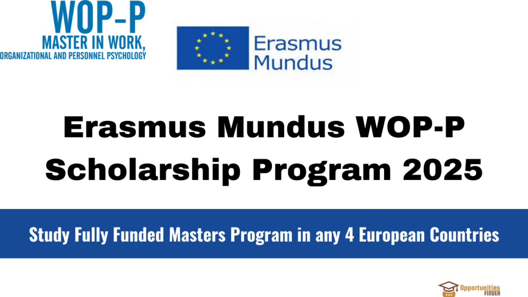 Erasmus Mundus WOP-P FullyFunded Scholarship Program